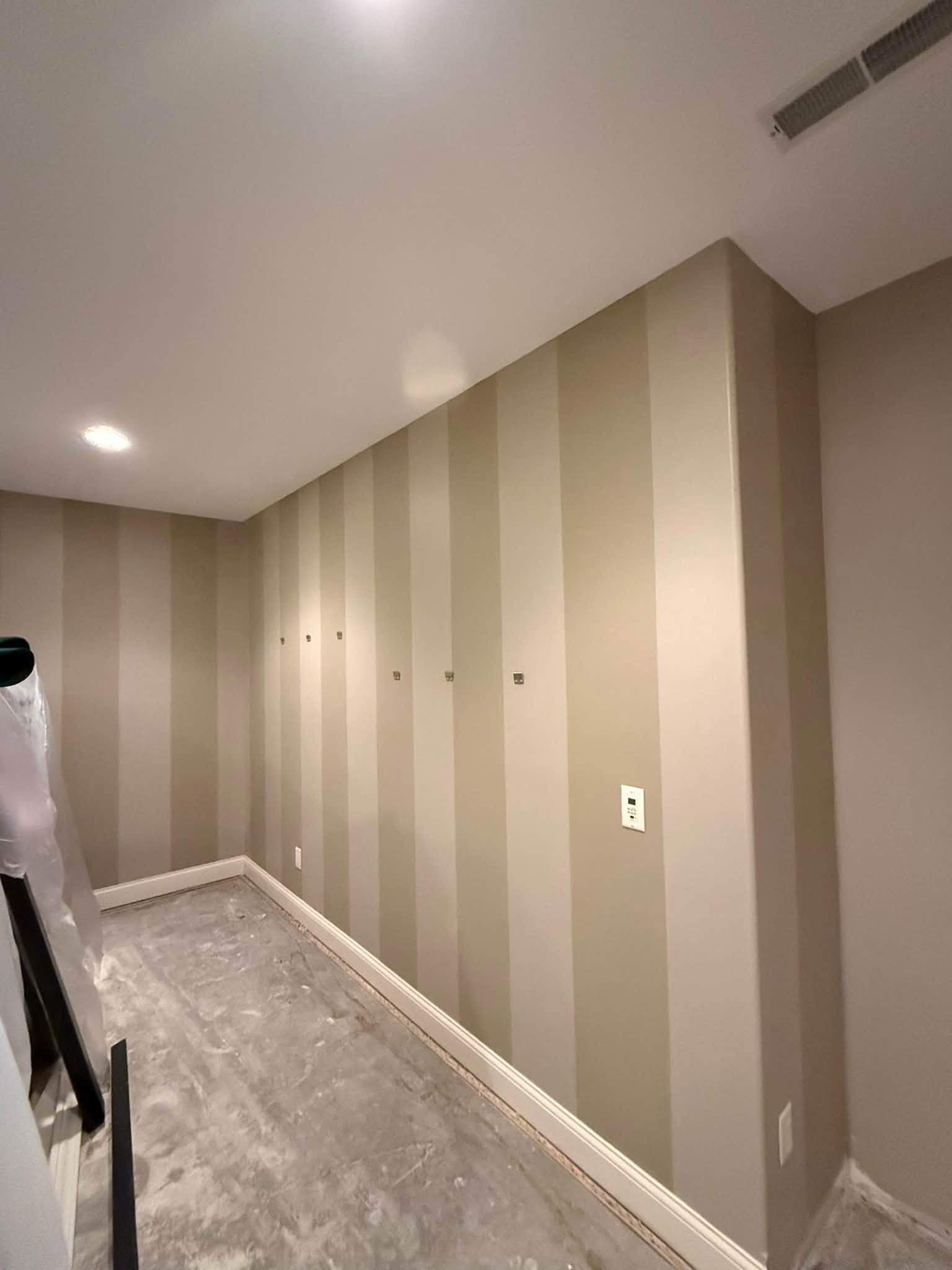 Custom Striped Accent Wall